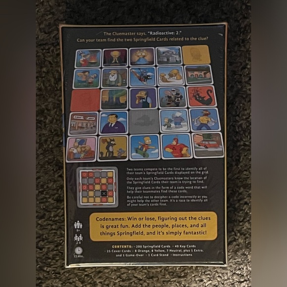 Codenames: The Simpsons Family Edition Game - Picture 2 of 4